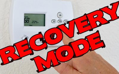 Why is my thermostat in recovery mode?